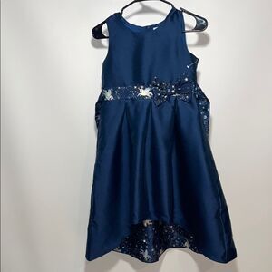 Wonder Nation Blue Sleeveless Halter Dress